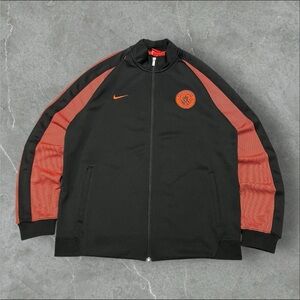 Nike N98 Mens Black Orange Manchester City Authentic Full-Zip Track Jacket XL
